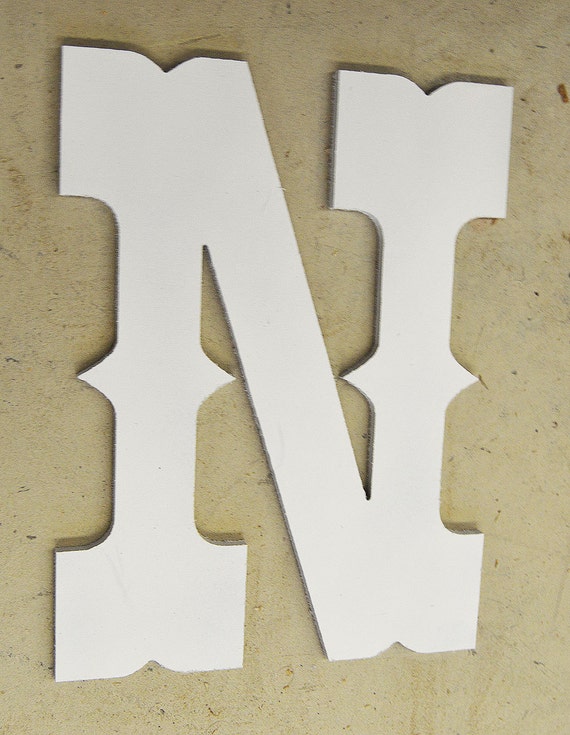 10 Western Wooden Letter Wall Letter N Uppercase Shabby
