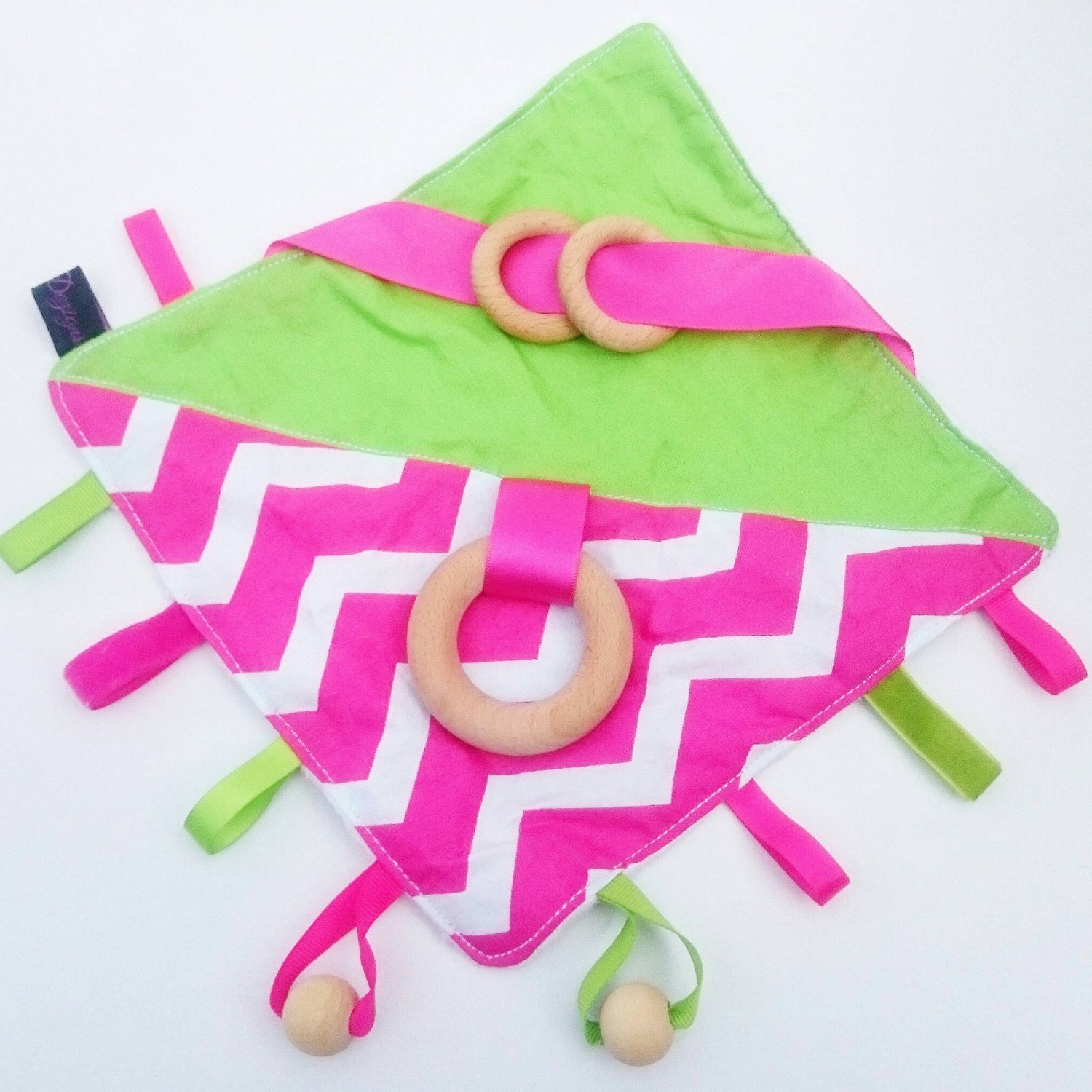 Crinkle Sound Sensory Activity Blanket Tag Taggy Taggie