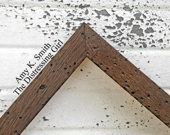 16x20 Picture Frame Dark Rustic Brown Thin 16 by 20 Barn Wood Beach Frame One Inch Thick