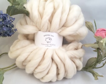Super Chunky Yarn, Giant Yarn, Super- THICK Yarn, "Smoosh Yarn", Hand Spun yarn