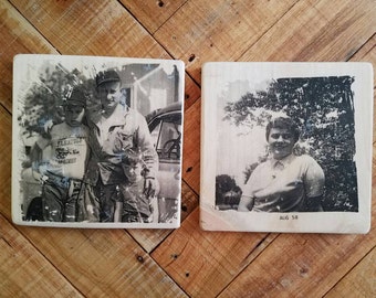 Custom photo transfer on wood