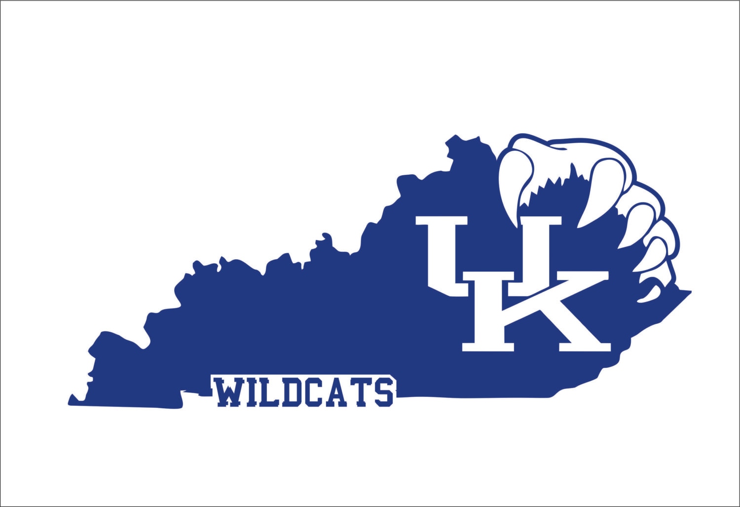 Kentucky wildcats SVG EPS DXF instant digital download cutting