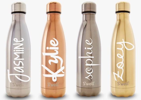 S'well Water Bottle with Personalized Custom Name (Metallic and Galaxy Collections)
