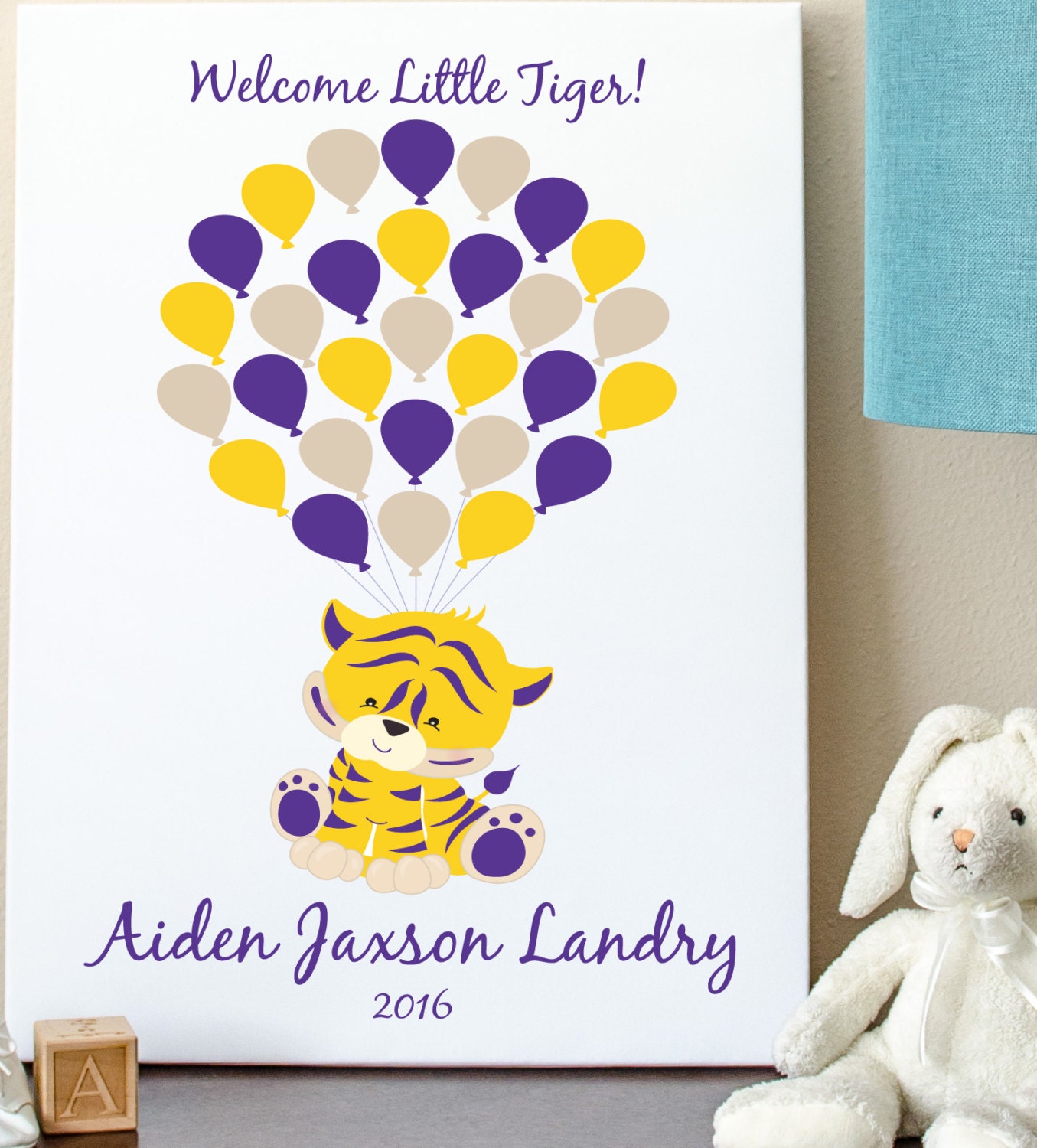 Tiger Baby Guest Book Tiger Baby Shower Guest Book Tiger