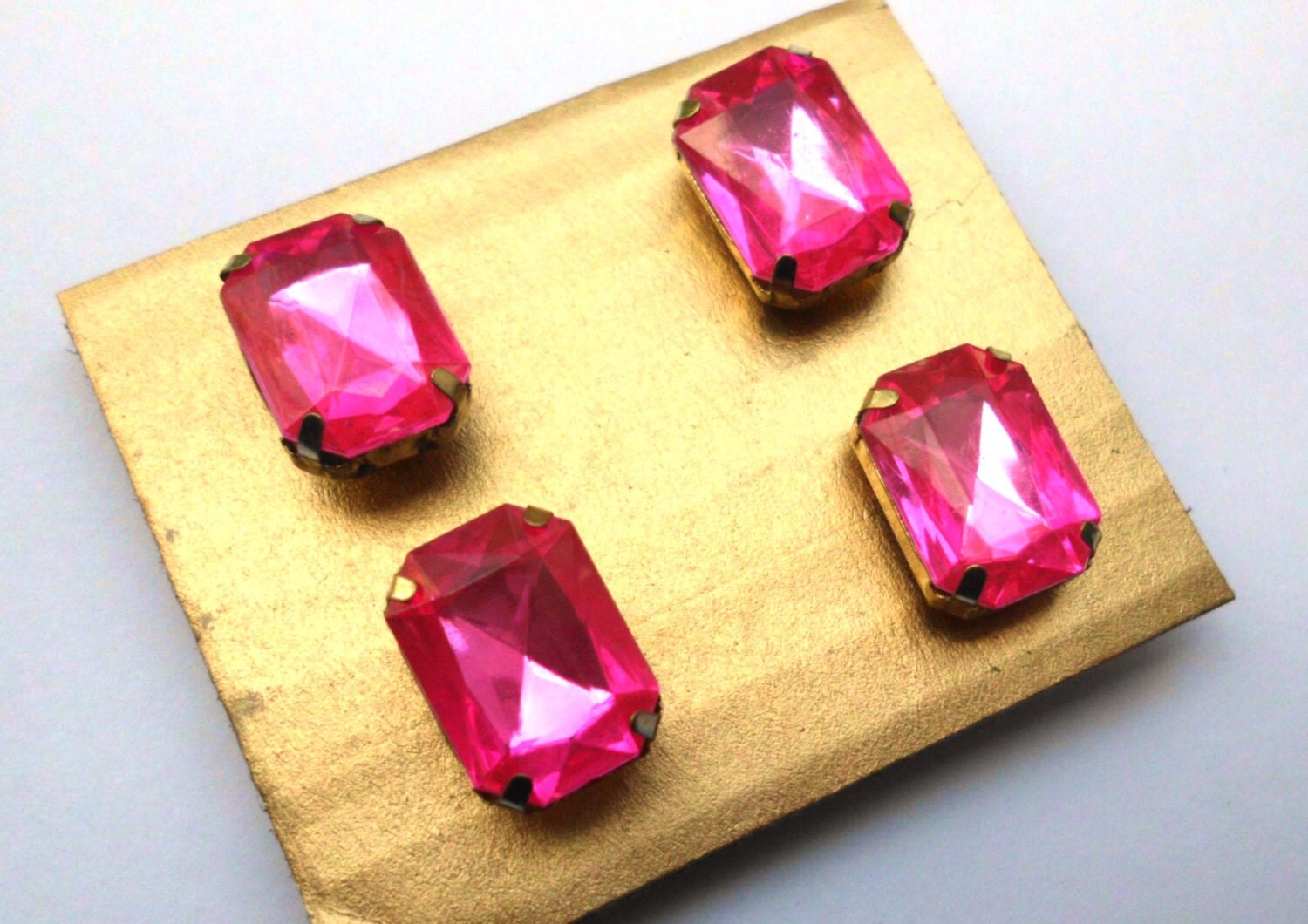 Push Pins Pink Thumb tacks thumbtacks rhinestone office