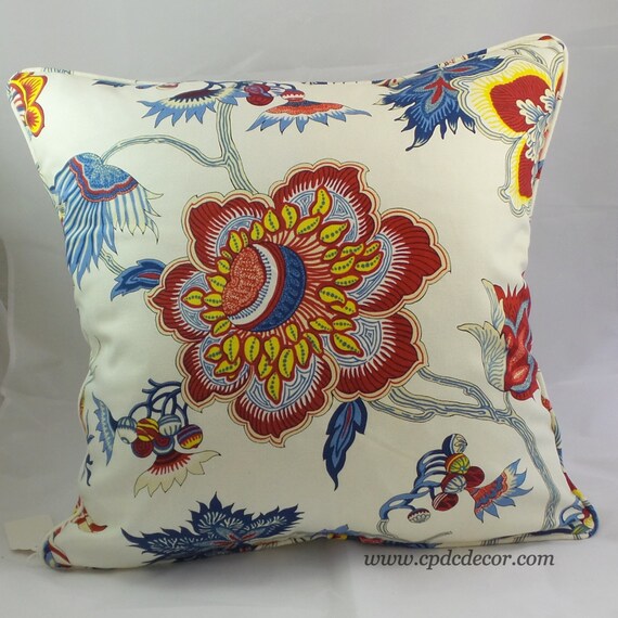Samoan Plantation Pillow Cover Iman Home Color Gem by CPDCDecor