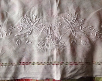 hand embroidery bed sheet – Etsy