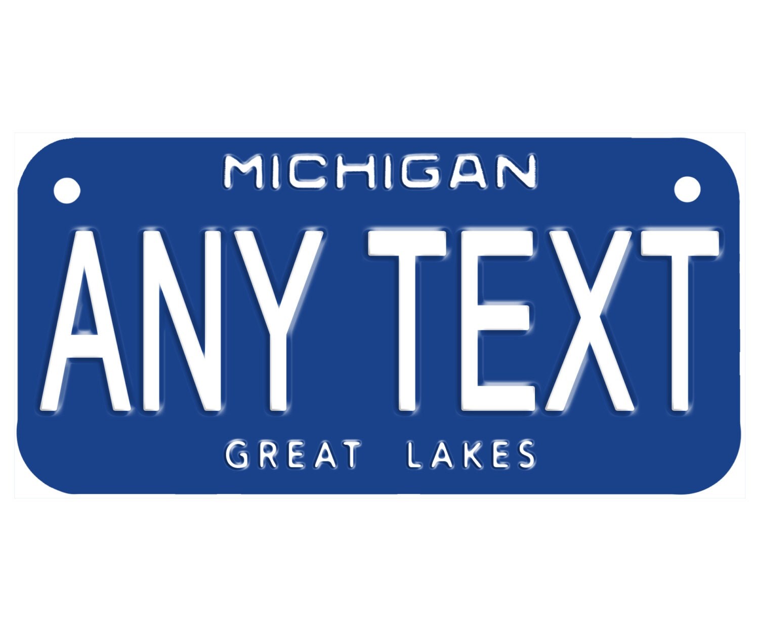 Custom Personalized State License Plate Michigan 1984 Add