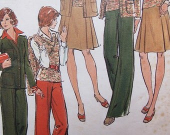 Butterick 3351 Womens size 16 Jacket Vest Skirt & Pants Uncut