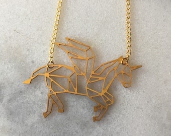 Pegacorn Unicorn Pegasus Necklace