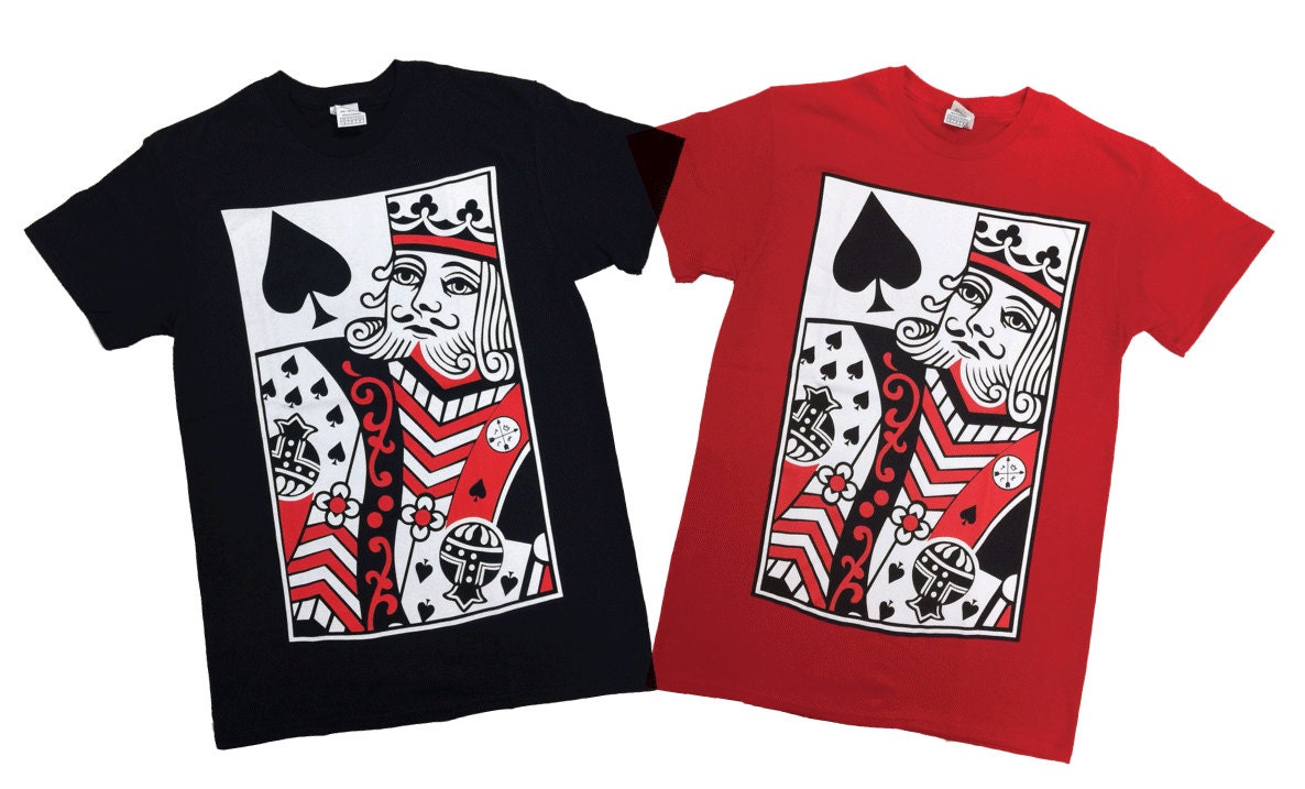 King of Spade Royal Flush Poker King Tshirt Drake Dope Swag