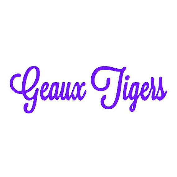 Louisiana State University LSU Geaux Tigers decal