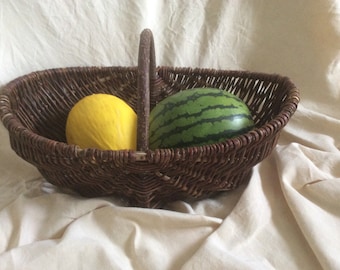Grape-picker's / willow basket