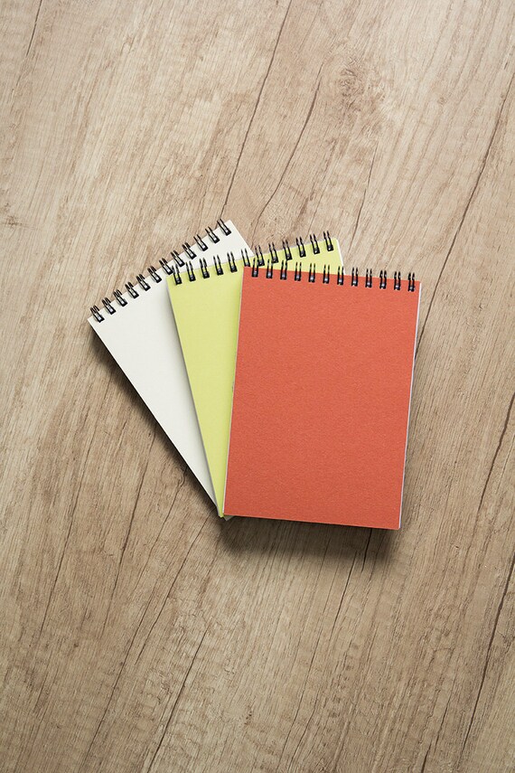 Set of 3 blank notebooks 4x6 pocket paper notebook