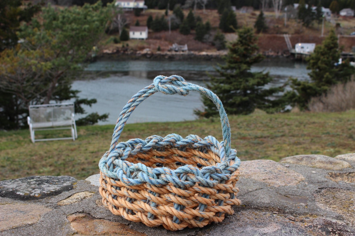 Recycled Lobster Float Rope Basket