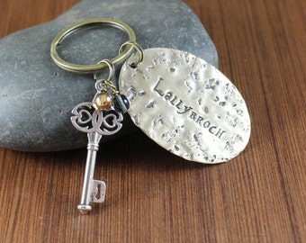 Key to Lallybroch brass keychain ~ Outlander inspired