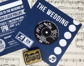 Wedding/ Party Invitations - Vinyl Record Design x 40
