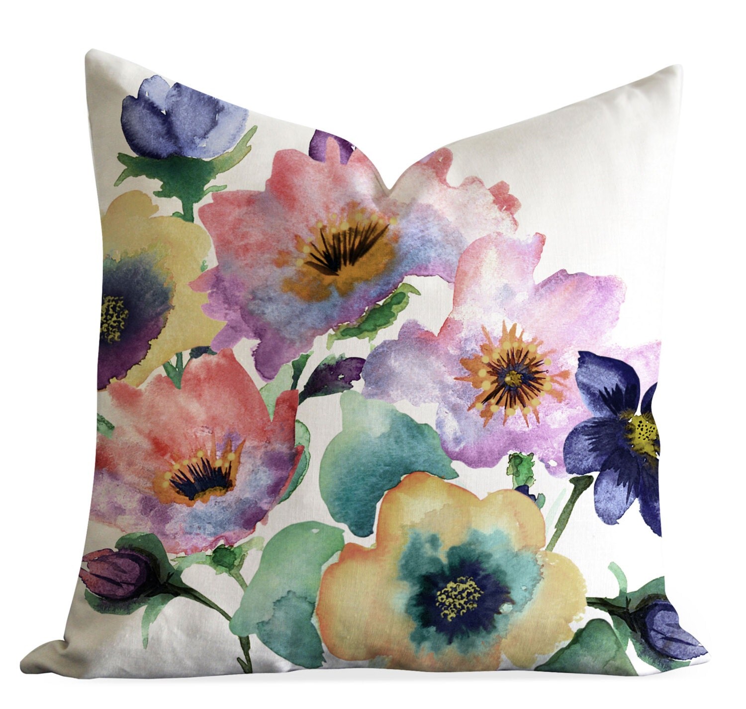 Decorative Pillow covers Watercolour Bouquet Pillow Cover