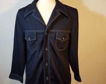 FREE SHIPPING 1970 Men Retro Shirt jacket