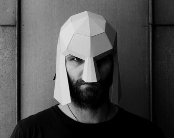Spartan Helmet - Make your own using a simple PDF download