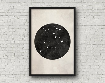 Leo Constellation, Art Print Poster, Leo Art, Zodiac Sign, Wall Art, Zodiac Art, Zodiac Constellation, Wall Art Prints,