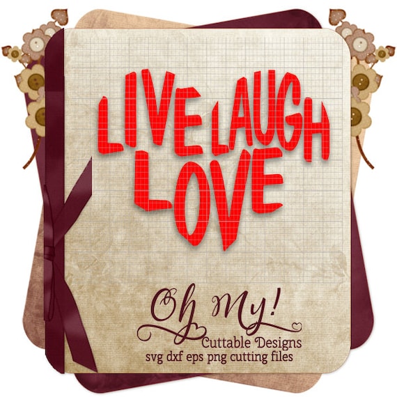 Download Items similar to Live Laugh Love Heart Shaped Word Art SVG ...