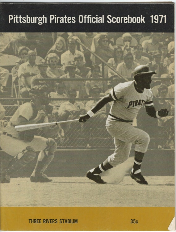 Pittsburgh Pirates Official Scorebook 1971