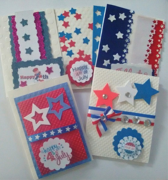 DIY Patriotic Cards Kids making Kit Children 4th july card