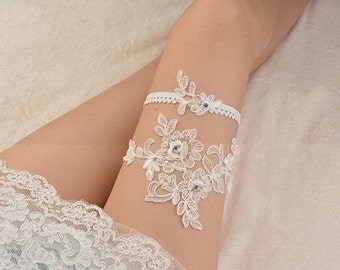 wedding garter set,bridal garter, bride garter set,toss garter , something blue garter, beaded floral garter,garters for wedding