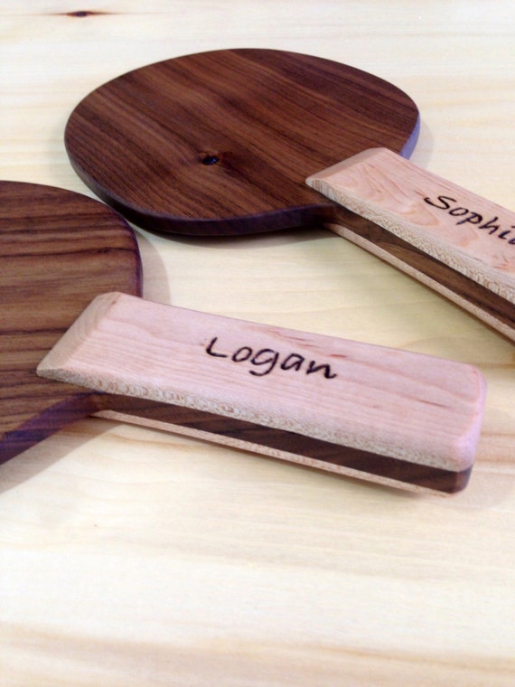 Walnut Ping Pong Paddle With Oak Handle Regulation by SodaCreek