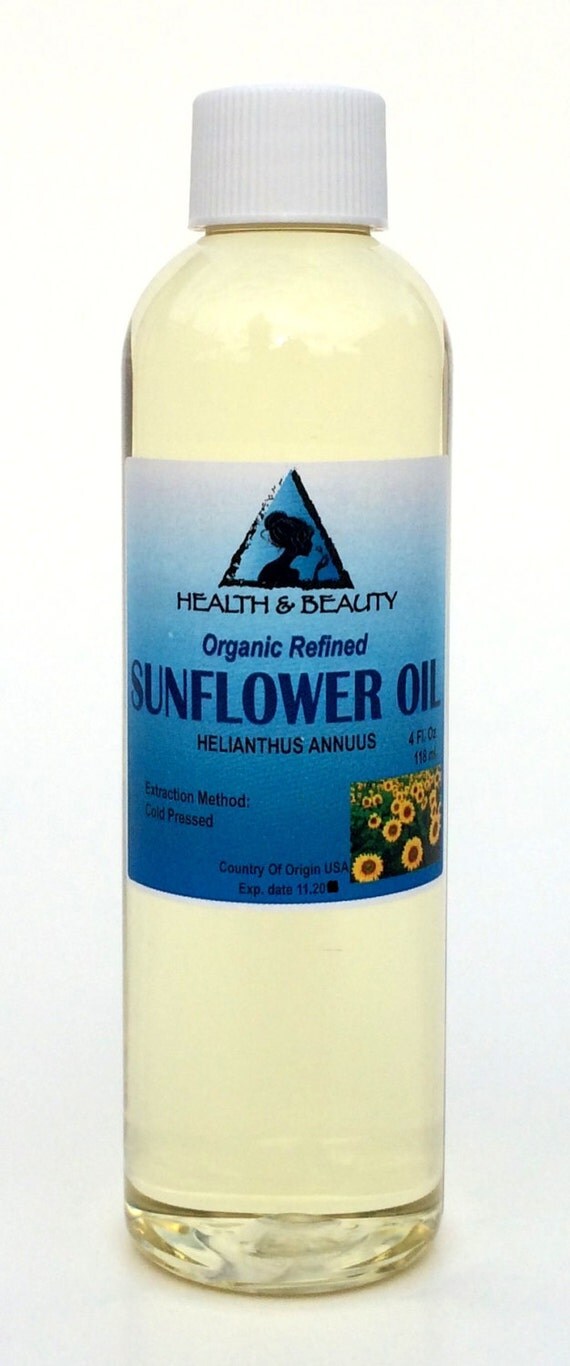 4 Oz Sunflower Oil Refined Organic Carrier Cold By Hboilscenter 0195