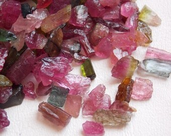 10 GRAM Real Multi Pink Tourmaline Natural Rough 10x5 To 5x3 MM Approx Finest AAA Quality 100% Natural Wholesale Price New Arrival