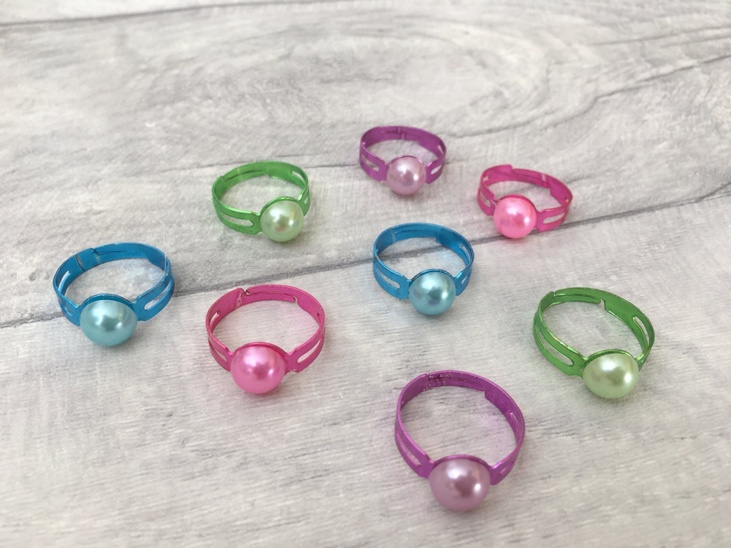 Adjustable Pearl Ring Party Favor Party Bag Filler Girl