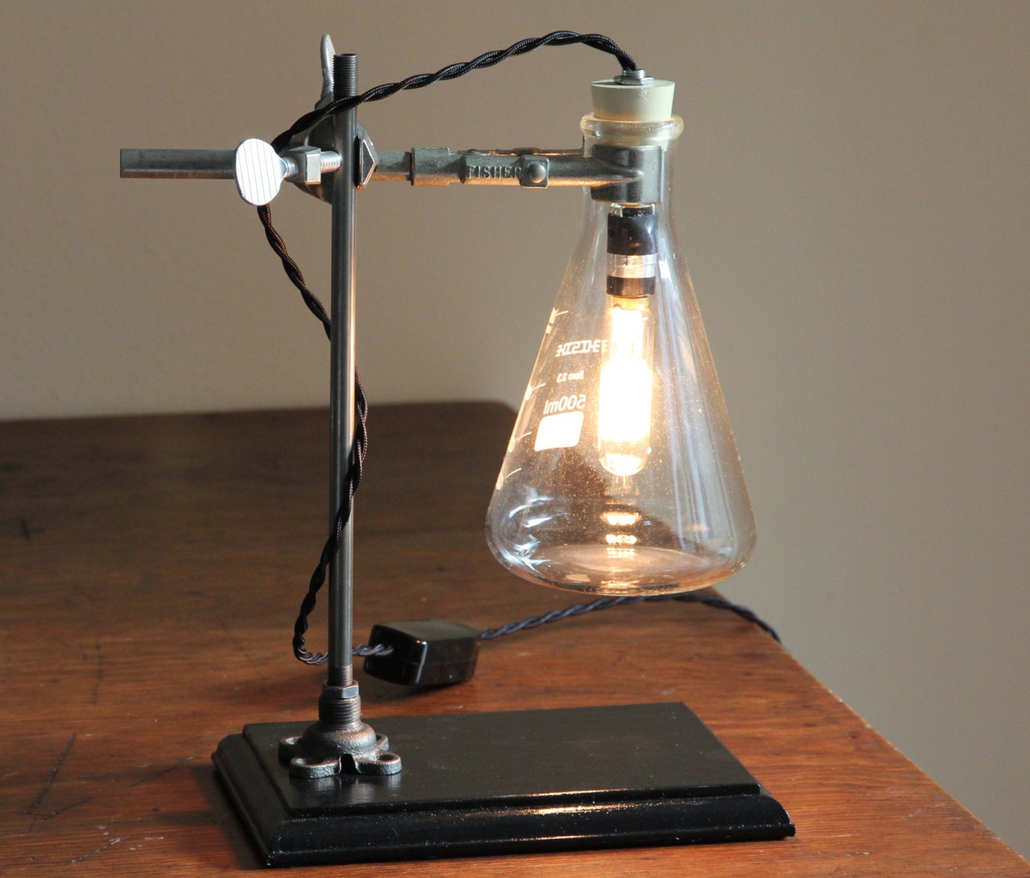 Science gift chemistry industrial desk lamp steampunk table