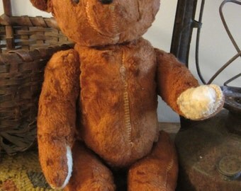 Antique Old Brown Teddy Bear