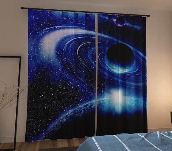 Galaxy window curtain two panels custom made any by VividView