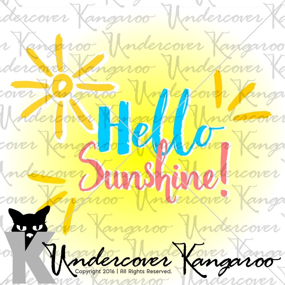 Download Hello Sunshine-SVG Cutting File Perfect for Summer