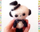 Amigurumi Panda Crochet Panda Crochet Doll Magician Panda Plush Stuffed Animal Kawaii Panda Fuzzy Panda Valentine's Day Gift Idea