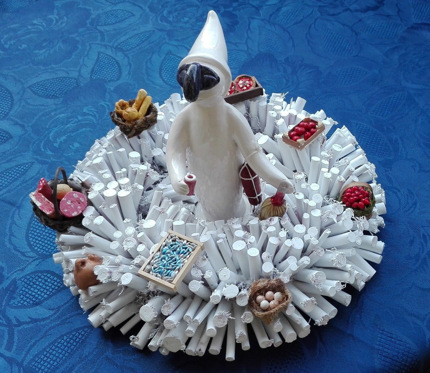 Centrotavola pulcinella ceramica vietrese di ghirlandiamo su etsy Cuisine decorazione veranda
