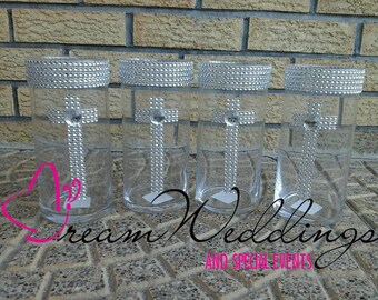 Christening Centerpiece Vases , Baptism Centerpiece , Baptism Reception