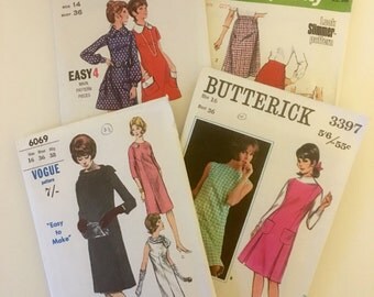 Vintage sewing patterns: Vogue, Butterick, Simplicity