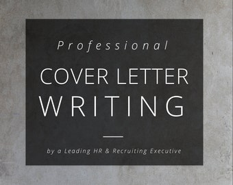 Professional Cover Letter Writing | Microsoft Word | Your Choice of Template Design | FREE Resume Template Package with Purchase