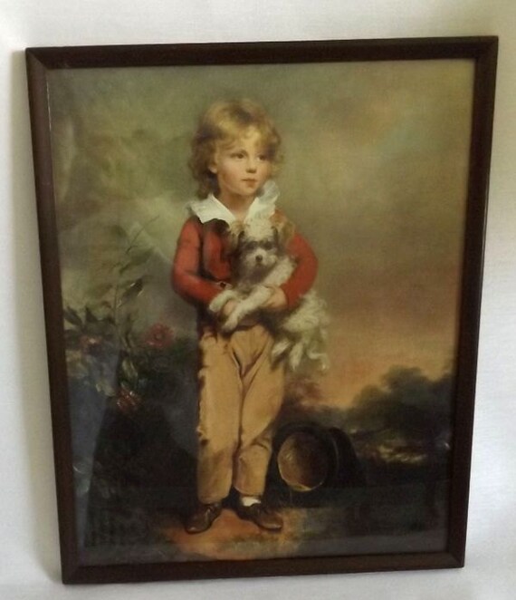 Vintage Framed Wall Art Master Simpson by A. W. Devis