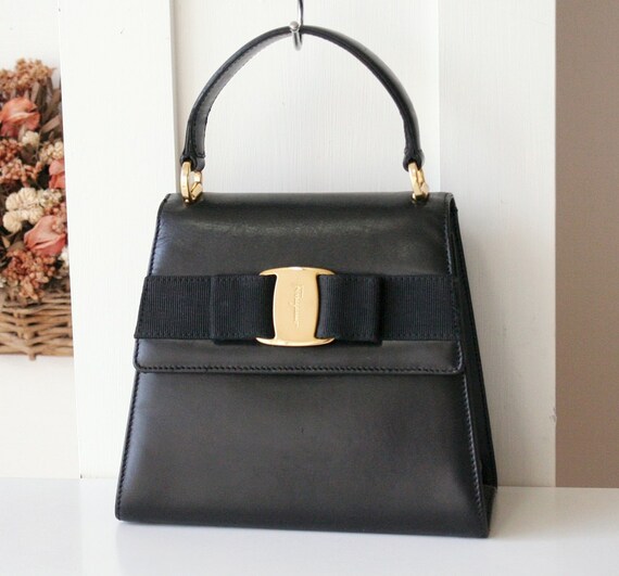 Salvatore Ferragamo Bag Vera Evening Tote Handbag Authentic