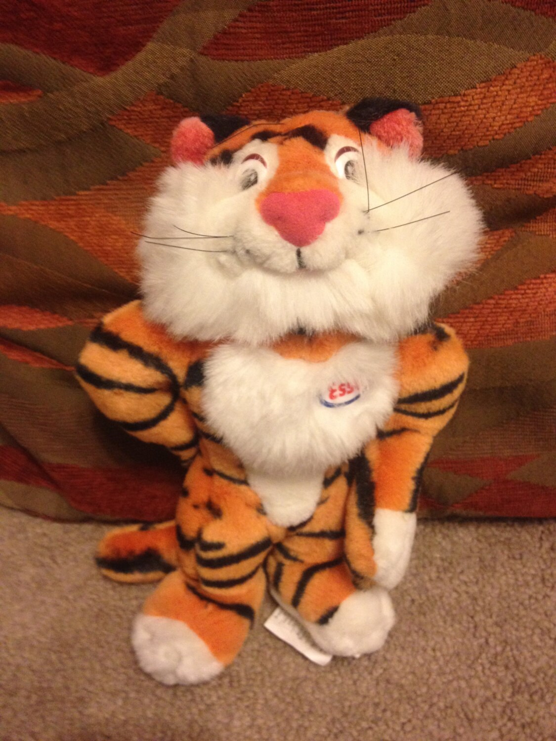 Vintage Esso Tiger Mascot Plush Toy Stuffed Animal