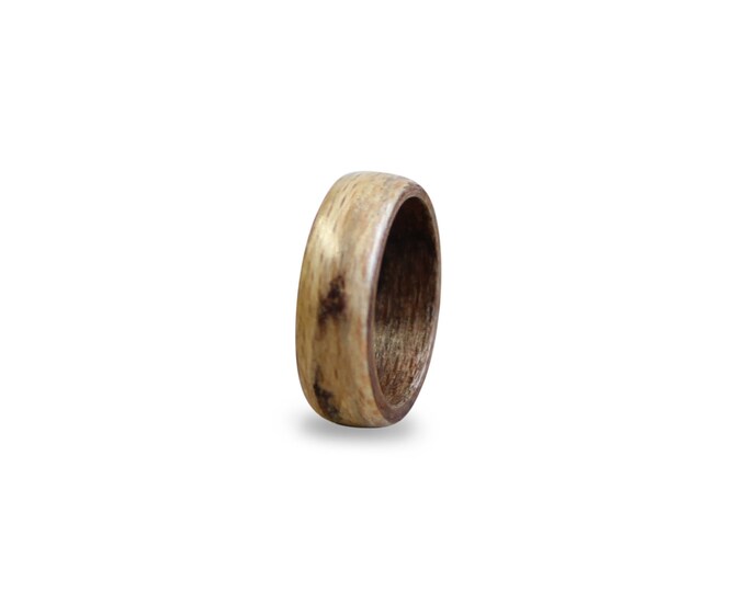 Beech wood ring unisex natural ring