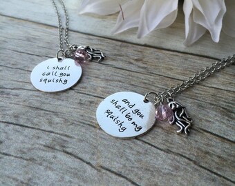 SALE!! Two Nemo inspired Hand Stamped Friendship Necklaces. Christmas gift. Birthday gift. Friendship. Finding Nemo. Disney. Best friends.