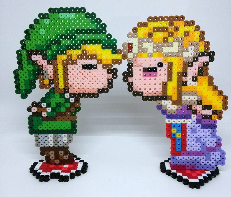 Legend of Zelda Link and Zelda Kissing Gamer by GeeksatHeart