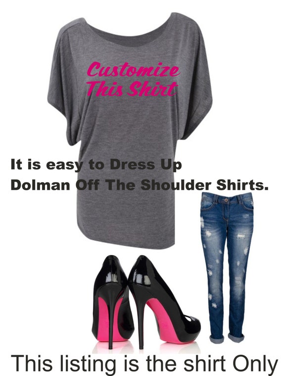 personalized off the shoulder shirts