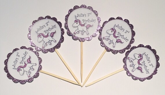 unicorn cupcake toppers